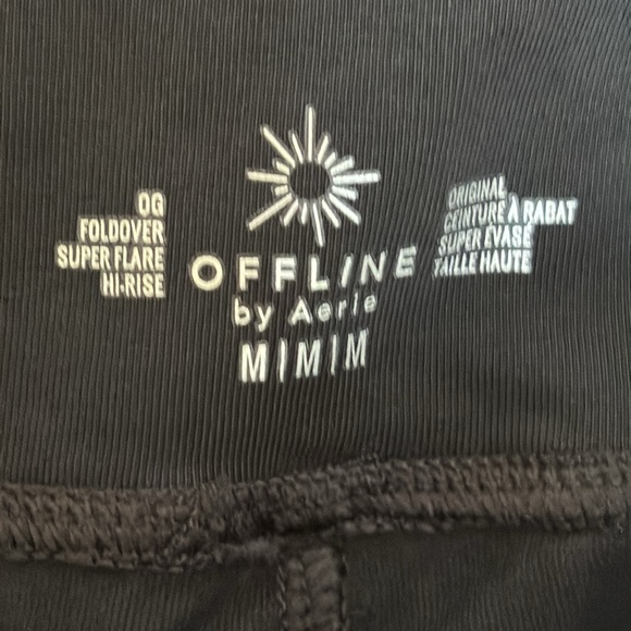 NWT OFFLINE Aerie OG Foldover Hi-Rise Super Flare Leggings - Picture 8 of 10